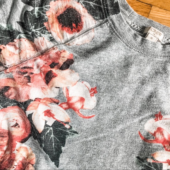 J Crew Floral Sweatshirt - Picture 2 of 3